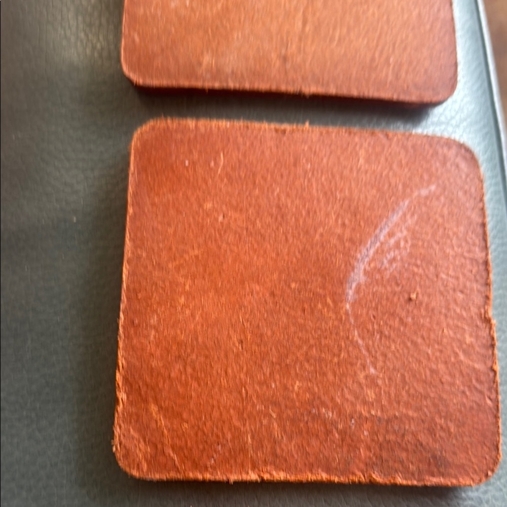 Portland Leather Rustic Coaster Set - Picture 7 of 8